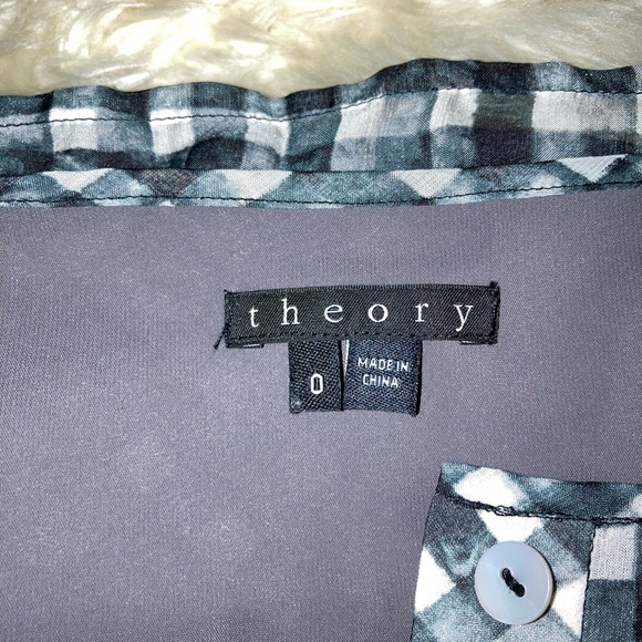 Theory Finnla_Chost Check Dress, Size : 0 - Picture 3 of 5